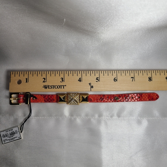 Juicy Couture Red and Gold Crystal Bracelet NWT Gift for Her - Picture 5 of 6
